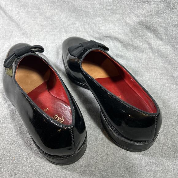 Allen Edmonds Men's Ritz Black Patent Leather Tuxedo Loafers Bow Slip On 8.5 3E - Picture 4 of 11